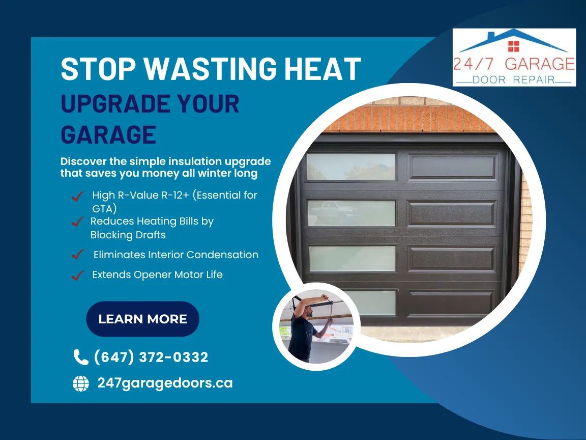 Energy-efficient garage doors